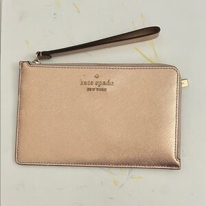 KATE SPADE Rose Gold Wristlet NWOT